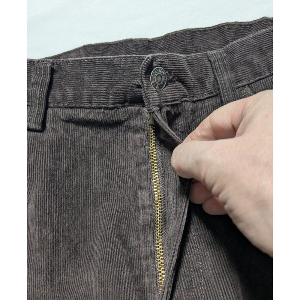 BROOKS BROTHERS Men 36X30 Brown Cotton Stretch Corduroy‎ Pants - Picture 12 of 15